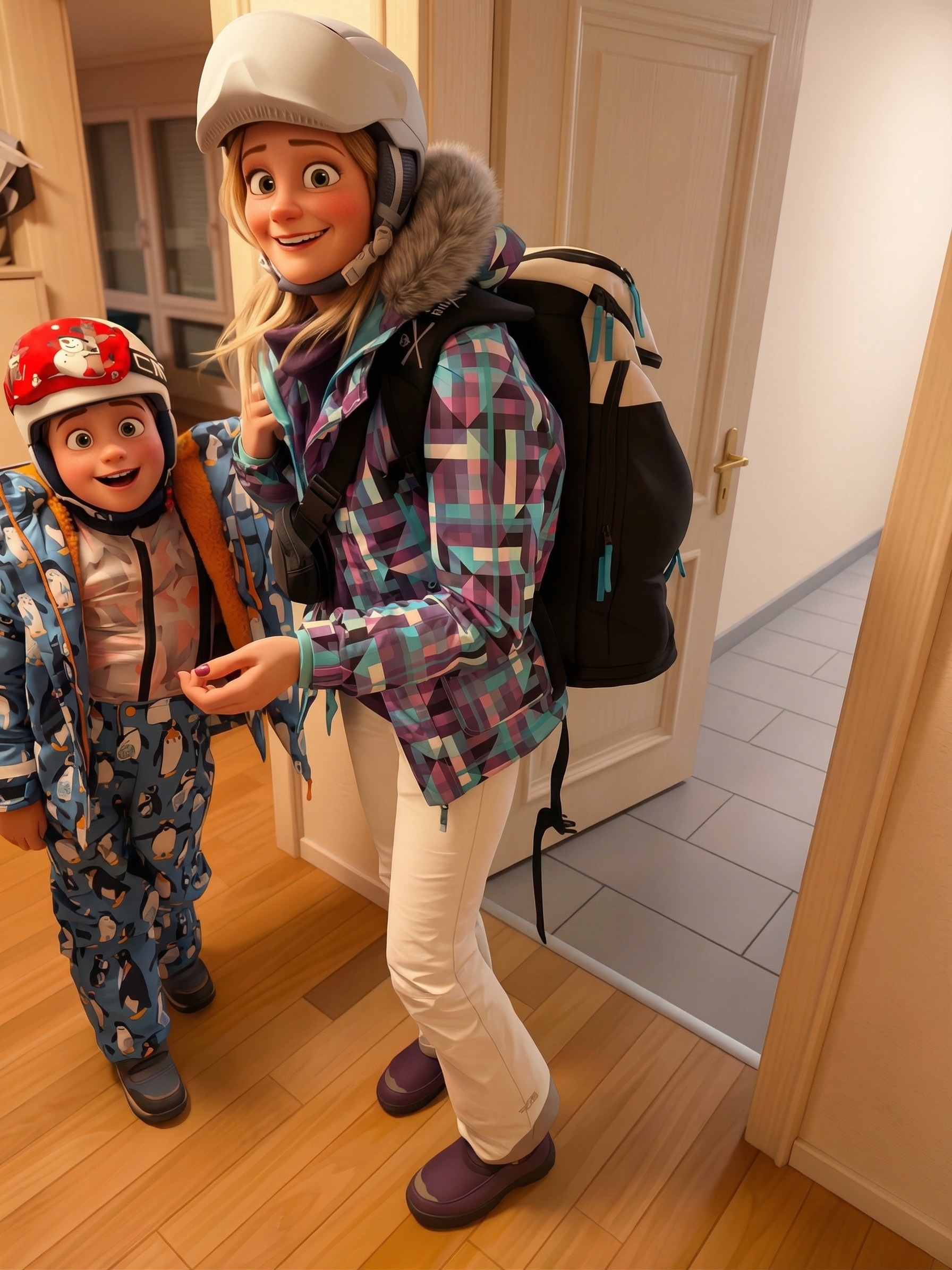 Bimbi sciatori a Flumserberg